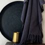 Serviettes de bain - FOUTA EN COTON BIOLOGIQUE - COLLECTION DOLCE - COULEUR ONYX - KARAWAN AUTHENTIC