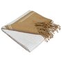 Serviettes de bain - FOUTA EN COTON BIOLOGIQUE - Collection SAND- Couleur SABLE & BLANC - KARAWAN AUTHENTIC