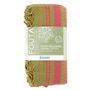 Bath towels - ORGANIC COTTON FOUTA - SAND Collection- Color SAND & INDIAN ROSE - KARAWAN AUTHENTIC