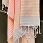 Bath towels - ORGANIC COTTON FOUTA - SUD Collection - NUDE Color - KARAWAN AUTHENTIC