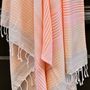 Bath towels - ORGANIC COTTON FOUTA - SUD Collection - NUDE Color - KARAWAN AUTHENTIC