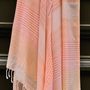 Bath towels - ORGANIC COTTON FOUTA - SUD Collection - NUDE Color - KARAWAN AUTHENTIC