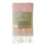 Bath towels - ORGANIC COTTON FOUTA - SUD Collection - NUDE Color - KARAWAN AUTHENTIC