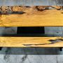 Unique pieces - Thousand year old Kauri wood table and bench - KAURIDESIGN