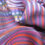 Plaids - Écharpe maxi coton soie - Cinétique - violet multicolore - SOPHIE GUYOT SILKS