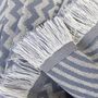 Plaids - Écharpe maxi laine soie - cinétique - gris farine - SOPHIE GUYOT SILKS