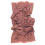 Throw blankets - Wool silk maxi scarf - kinetic - burgundy clay - SOPHIE GUYOT SILKS