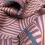 Plaids - Écharpe maxi laine soie - cinétique - bordeaux argile - SOPHIE GUYOT SILKS