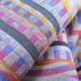 Accessoires de voyage - Écharpe midi coton soie – sismique zigzig - poudre multicolore - SOPHIE GUYOT SILKS