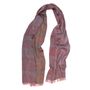 Travel accessories - Midi cotton silk scarf - mechanical supersonic - multicolored powder - SOPHIE GUYOT SILKS