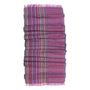 Travel accessories - Midi cotton silk scarf - zigzig seismic - multicolored purple - SOPHIE GUYOT SILKS