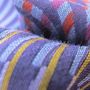 Accessoires de voyage - Écharpe midi coton soie – supersonique mécanique - violet multicolore - SOPHIE GUYOT SILKS