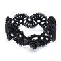 Bracelets - BRACELET TEXTILE EN DENTELLE "YELIN" - NOIR CARBONE - KARAWAN AUTHENTIC