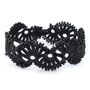 Bracelets - BRACELET TEXTILE EN DENTELLE "YELIN" - NOIR CARBONE - KARAWAN AUTHENTIC