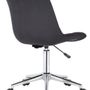 Office seating - Medford office chair - velvet and chrome steel - VIBORR