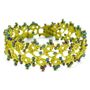 Bracelets - BRACELET TEXTILE "HUSNU" - CACTUS - KARAWAN AUTHENTIC