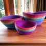 Decorative objects - Trio of felt bowls - HD10002A - FELTGHAR - HANDMADE WITH LOVE