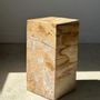 Coffee tables - Petrified wood side table, pedestal table or side furniture - OFFICE OBJETS