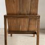 Armchairs - Large armchair in natural wood (teak) minimalist design - OFFICE OBJETS