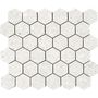 Carreaux de ciment - Ivory Tumbled Terrazzo Hexagon 5 cm Mosaic - MOZEKS