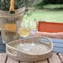 Trays - Tibaw M natural rattan curved round tray - PAGAN