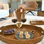Trays - Sultan oval natural rattan tray, wooden handles - PAGAN