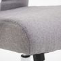 Office seating - Valais office armchair - Fabric and chromed steel - 5-spoke base - VIBORR