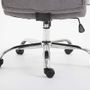 Office seating - Valais office armchair - Fabric and chromed steel - 5-spoke base - VIBORR