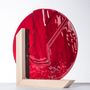 Verre d'art - Vase . BLOOD FALLS . M . Collection Time - AURORE BOUTER