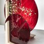 Verre d'art - Sculpture florale BLOOD FALLS - S - AURORE BOUTER