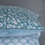 Comforters and pillows - Long cushions handblockprinted with velvet on one side - ROZABLUE