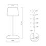 Wireless lamps - Cordless lamp ARTURO Smoke silver - HISLE