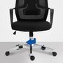 Office seating - Kanab office chair - fabric and velvet - chrome steel frame - VIBORR