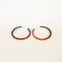 Jewelry - Large lacquered hoop earrings with hoof pastille - L INDOCHINEUR X RIVÊT