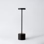 Wireless lamps - Cordless lamp LUXCIOLE Smoke silver Tall model - HISLE