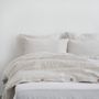 Bed linens - Natural Stripes Linen Duvet Cover Set - LINEN TALES