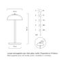 Wireless lamps - Cordless lamp BOLACHA Silver - HISLE