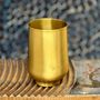 Decorative objects - GOLDEN 'MOON' SMOOTH BRASS GLASS - KARAWAN AUTHENTIC