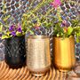 Decorative objects - GOLDEN 'MOON' SMOOTH BRASS GLASS - KARAWAN AUTHENTIC