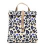 Gifts - Leopard Lunch Cooler Bag with Beige Handle - THE LUNCHBAGS