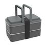 Kitchen utensils - LUNCH BOX WITH HANDLES 2 COMPARTMENTS- GOODJOUR - GOODJOUR