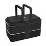 Kitchen utensils - LUNCH BOX WITH HANDLES 2 COMPARTMENTS- GOODJOUR - GOODJOUR