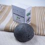 Beauty products - ORGANIC KONJAC SPONGE - WITH BAMBOO CHARCOAL - IN A BOX - KARAWAN AUTHENTIC