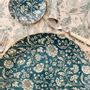 Formal plates - Dark Blue Flower Round Plate - CHITICRIS HANDMADE IN SPAIN
