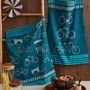 Kitchen linens - All by bike - Jacquard tea towel - COUCKE