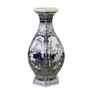 Vases - Vase quadrilatéral bleu et blanc - G & C INTERIORS A/S