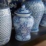 Decorative objects - Blue and White Temple Jar - G & C INTERIORS A/S