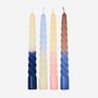 Table linen - Twist Candles "Nordic Nights", set of 4 - PALETTE AMSTERDAM