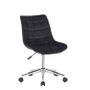 Office seating - Medford office chair - velvet and chrome steel - VIBORR