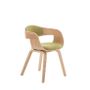 Kitchens furniture - Kingston Chair - Natural Wood/Light Green - VIBORR